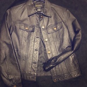 Metrostyle Black Leather Jacket
